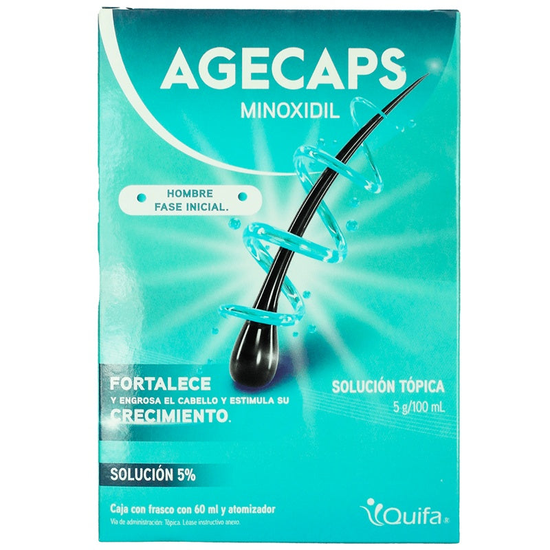 Minoxidil 5% 60 Ml Solución Agecaps