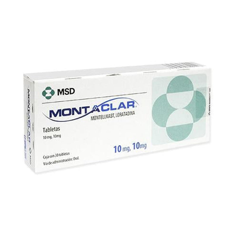 Montaclar 10 / 10 Mg Con 30 Tabletas