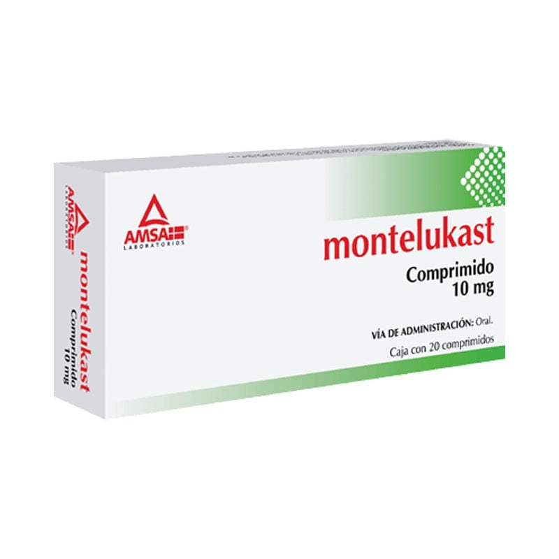 Montelukast 10 Mg Con 20 Tabletas Amsa