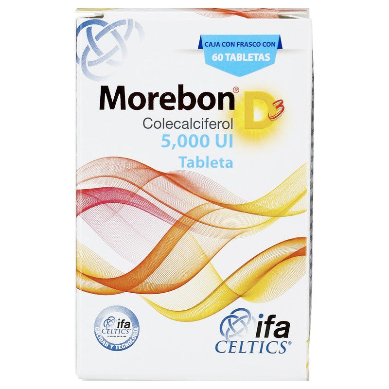 Morebon D3 5000Ui 50 Tabletas 7501249600943
