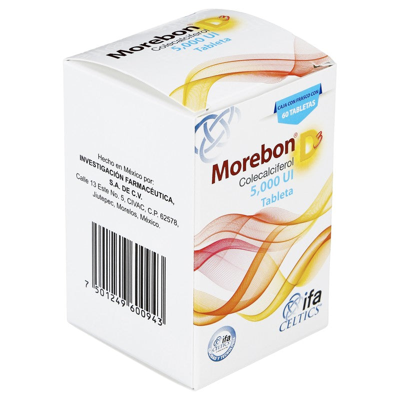 Morebon D3 5000Ui 50 Tabletas 7501249600943 2