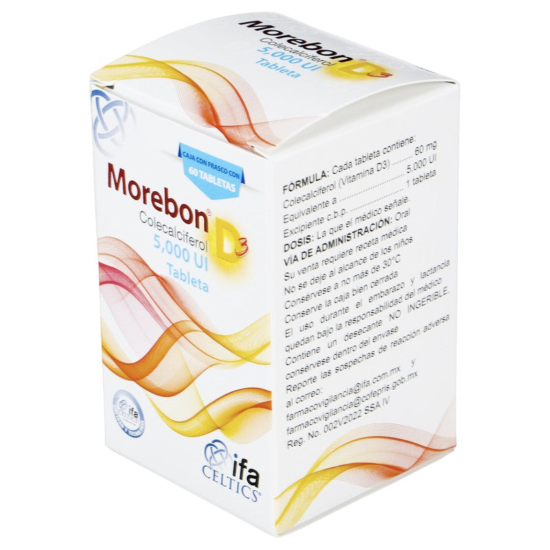 Morebon D3 5000Ui 50 Tabletas 7501249600943 4