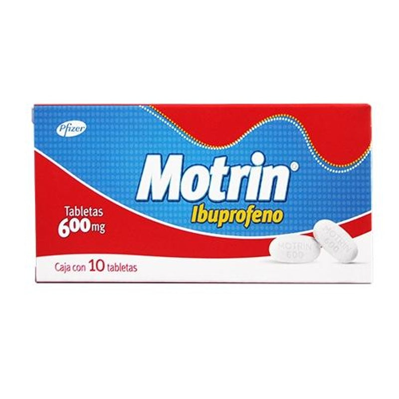 Motrin 600 Mg Con 10 Grageas