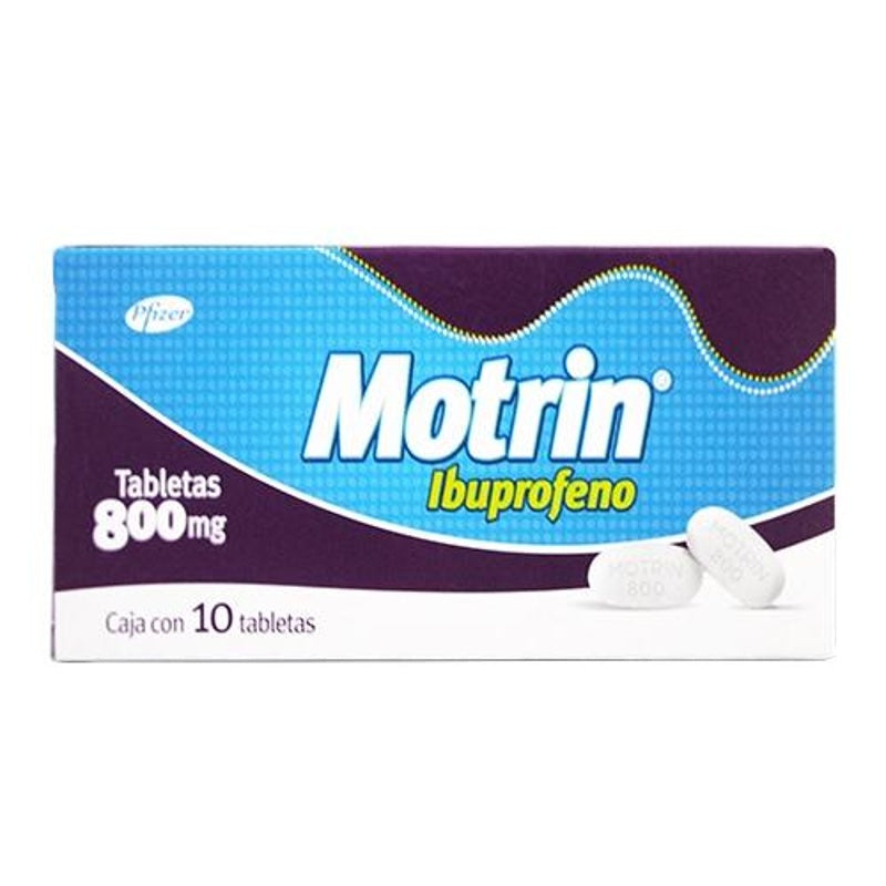 Motrin 800 Mg Con 10 Grageas
