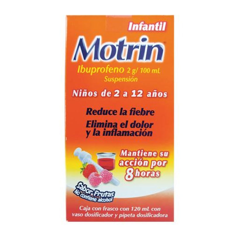 Motrin Infantil 100 Mg / 5 Ml 120 Ml Suspensión