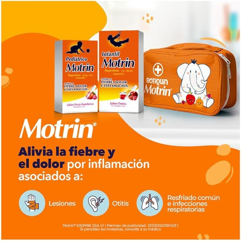 Motrin Infantil 100 Mg / 5 Ml 120 Ml Suspensión