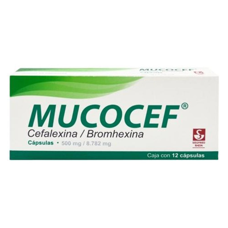 Mucocef 500 / 8.78 12 Capsulas