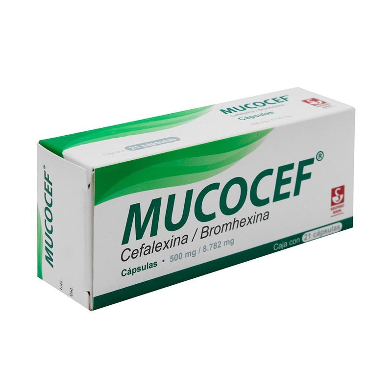 Mucocef 500 / 8.78 21 Capsulas