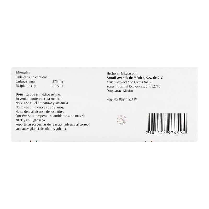 Mucolin 375 Mg Con 20 Capsulas 7501328976594 perfil 2