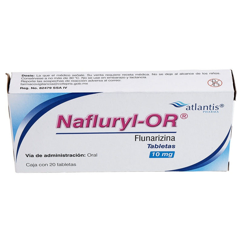 Nafluryl Oral 10 Mg Con 20 Tabletas