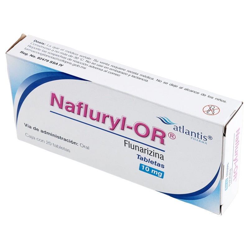 Nafluryl Oral 10 Mg Con 20 Tabletas