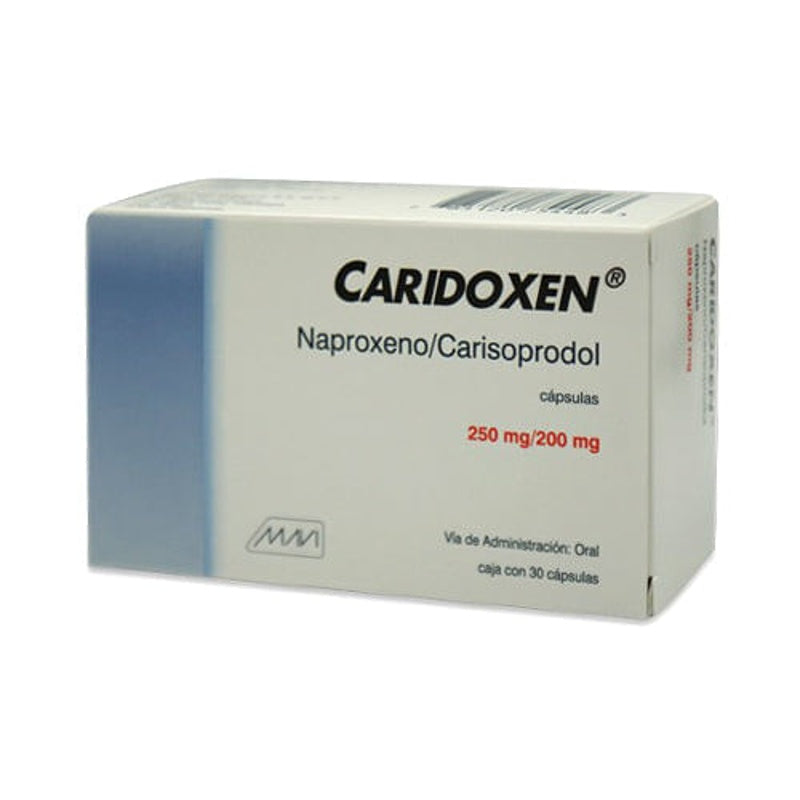 Naproxeno / Carisoprodol 250 / 200 Mg Con 30 Capsulas Caridoxen
