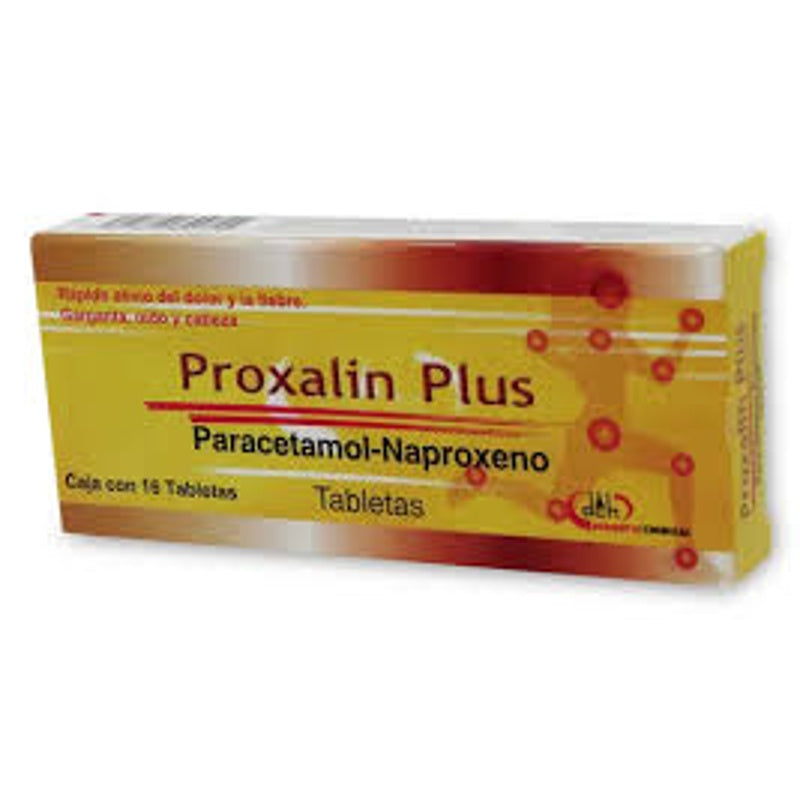 Naproxeno / Paracetamol 250 / 300 Mg Con 16 Tabletas Proxalin Plus