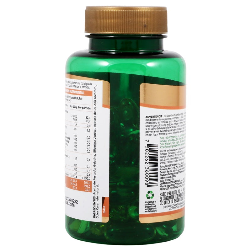 Natures Life Omega 3 Aceite De Pescado Sin Olor 65 Capsulas Suplemento Alimenticio 7502262360098 perfil 7