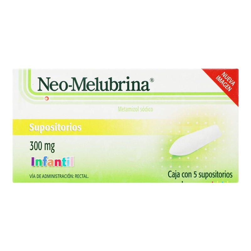 Neo Melubrina Infantil 300 Mg 5 Sup