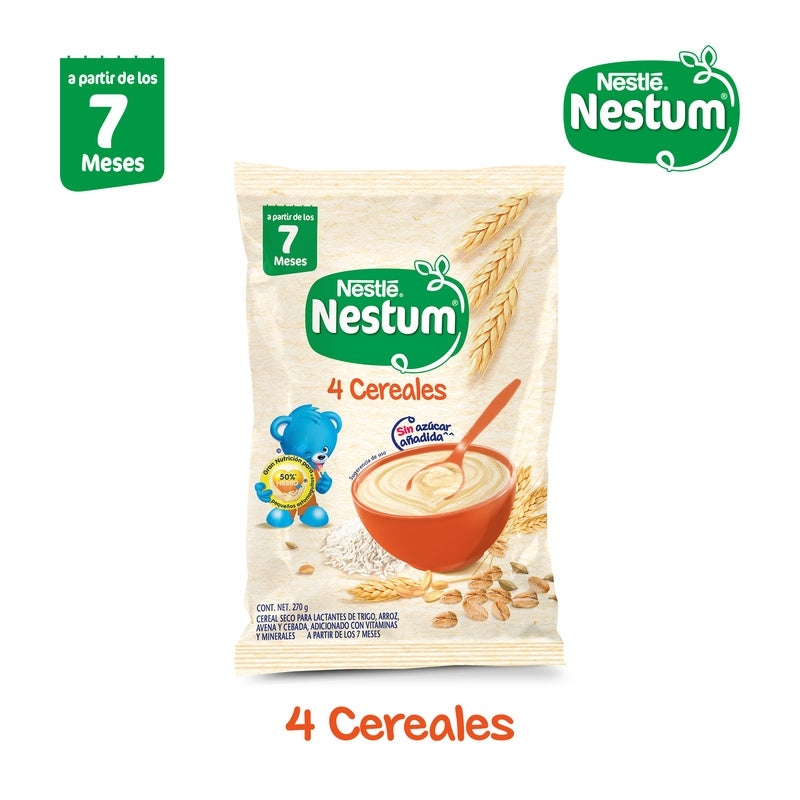 Nestum 4 Cereales Fase 2 270 Gr 7501059278691 perfil 9