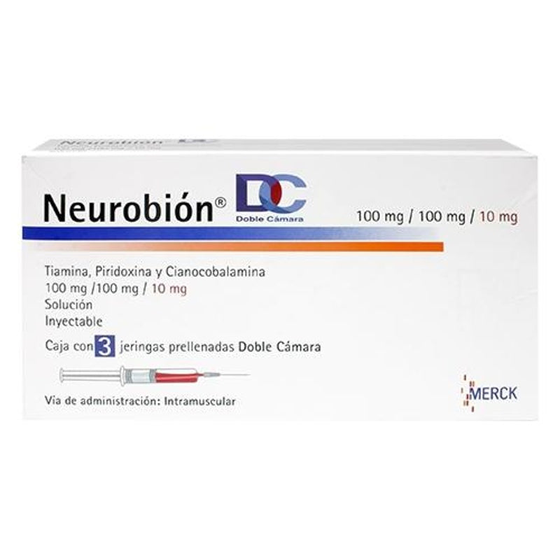 Neurobion 100 / 100 / 10 Mg / 2 Ml 2 Ml 3 Jeringa Prell 123