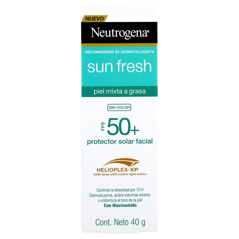 Neutrogena Sun Fresh Piel Mixta Sin Color Fps 50 40 Ml Prot Solución Ar