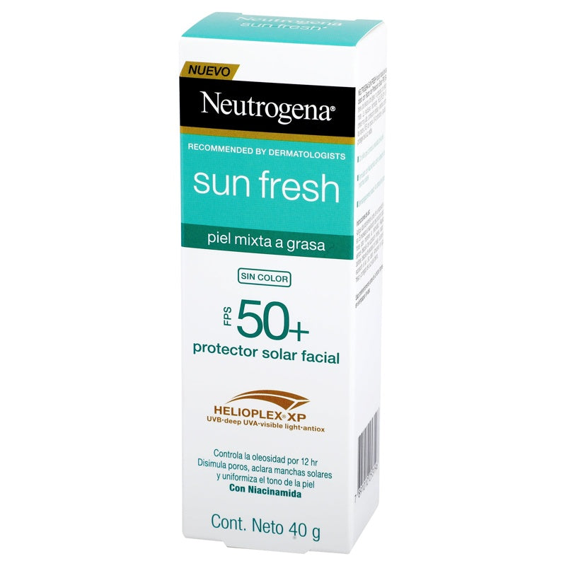 Neutrogena Sun Fresh Piel Mixta Sin Color Fps 50 40 Ml Prot Solución Ar