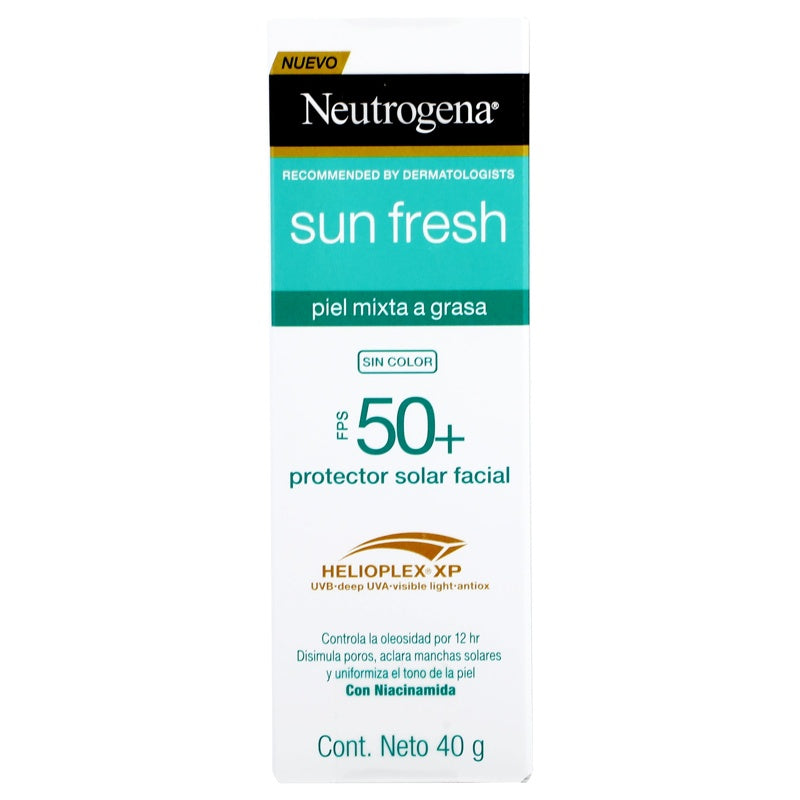 Neutrogena Sun Fresh Piel Mixta Sin Color Fps 50 40 Ml Prot Solución Ar