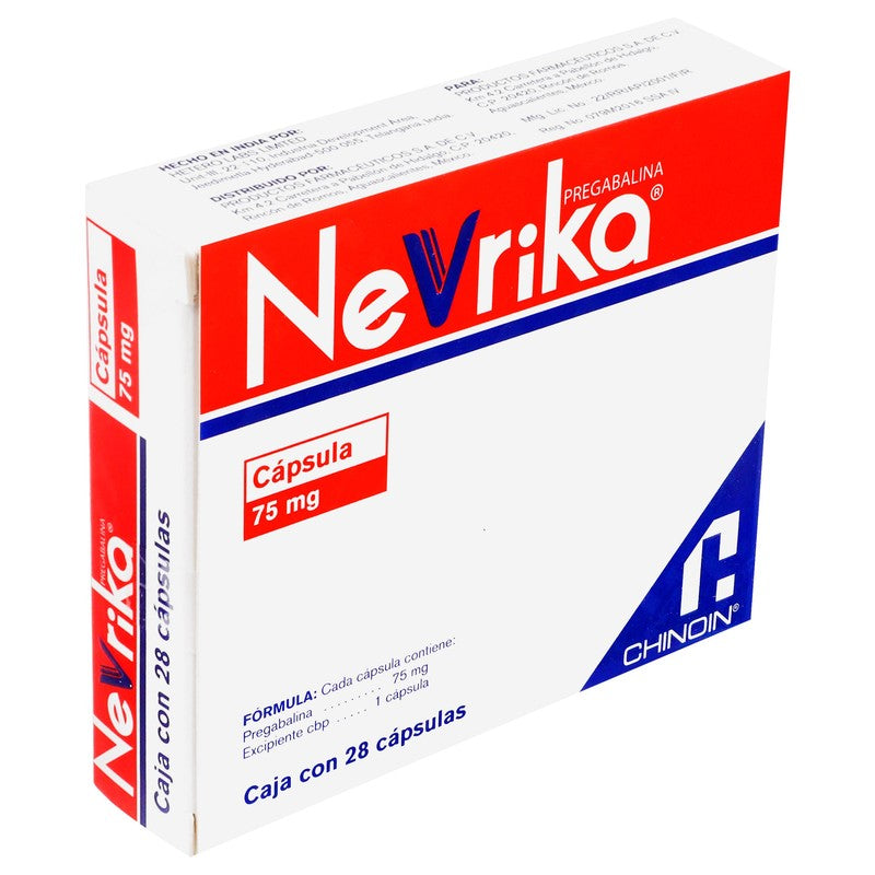 Nevrika 75 Mg Con 28 Capsulas 7501088513589 2