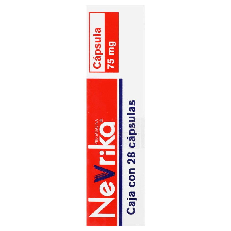 Nevrika 75 Mg Con 28 Capsulas 7501088513589 7