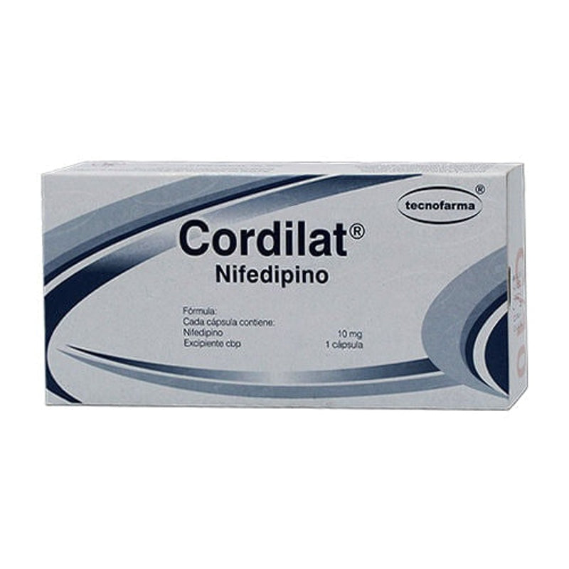 Nifedipino 10 Mg Con 20 Capsulas Cordilat