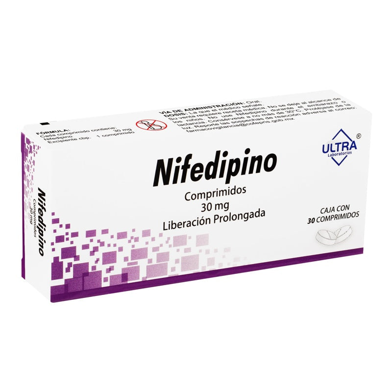 Nifedipino 30 Mg Con 30 Tabletas Lp Ultra 7502216796331 perfil 2