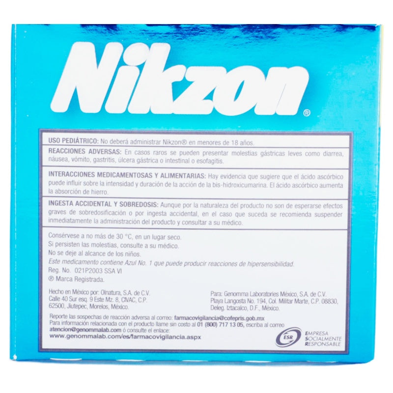 Nikzon 90 Tabletas Mast