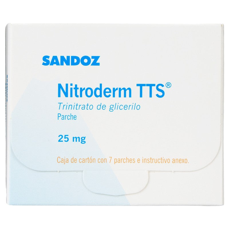 Nitroderm Tts 25Mg Con 7 Parches 7502216936188