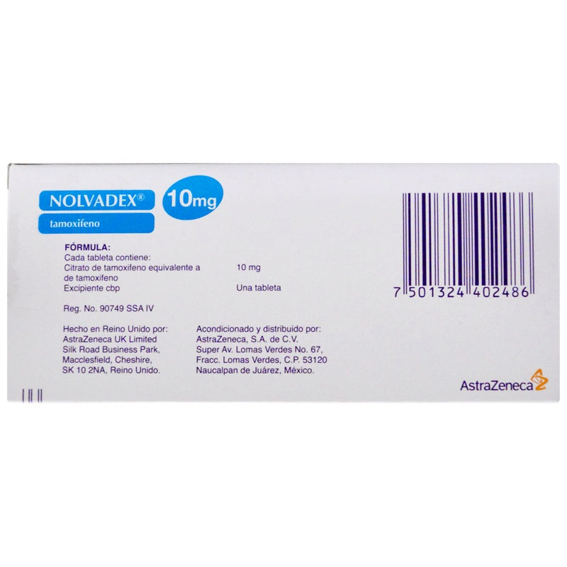 Nolvadex 10 Mg Con 30 Tabletas