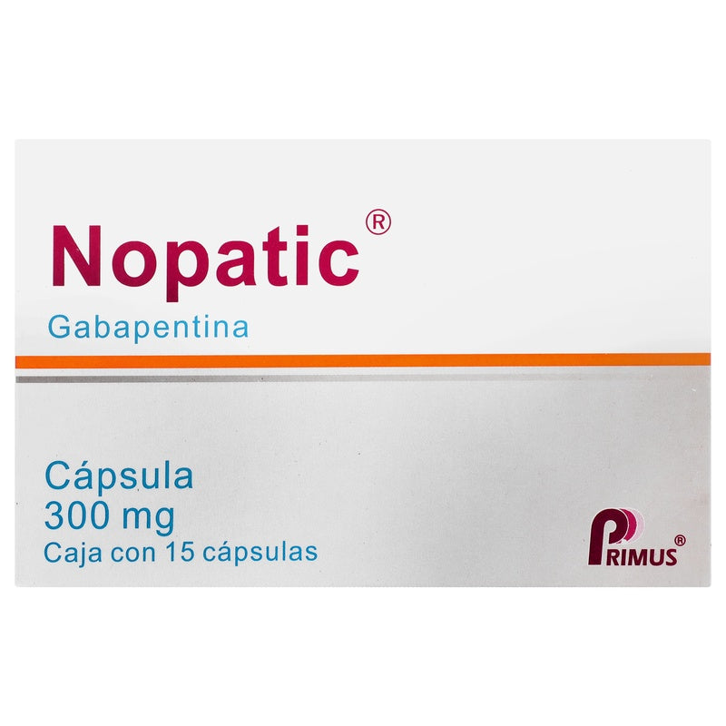 Nopatic 300 Mg Con 15 Capsulas 7502003385304