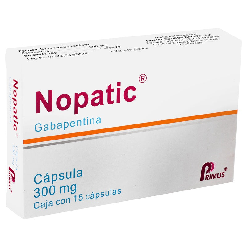 Nopatic 300 Mg Con 15 Capsulas 7502003385304 perfil 4