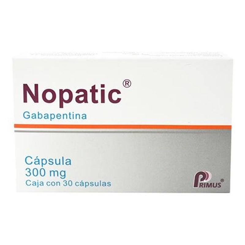 Nopatic 300 Mg Con 30 Capsulas