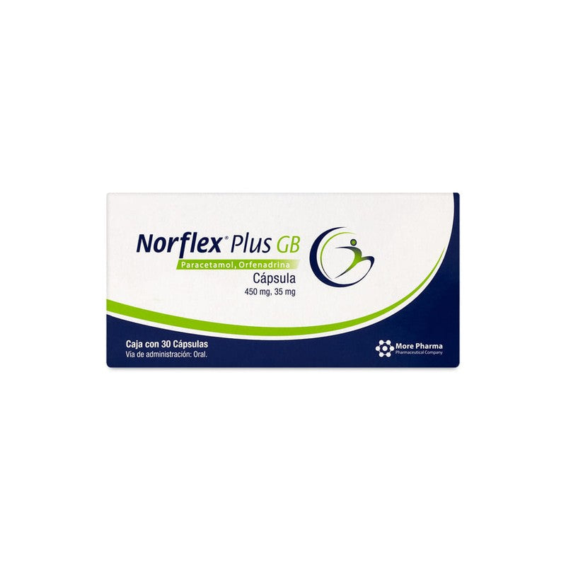 Norflex Plus Gb 450  35 Mg Con 30 Capsulas 7502246642011 4