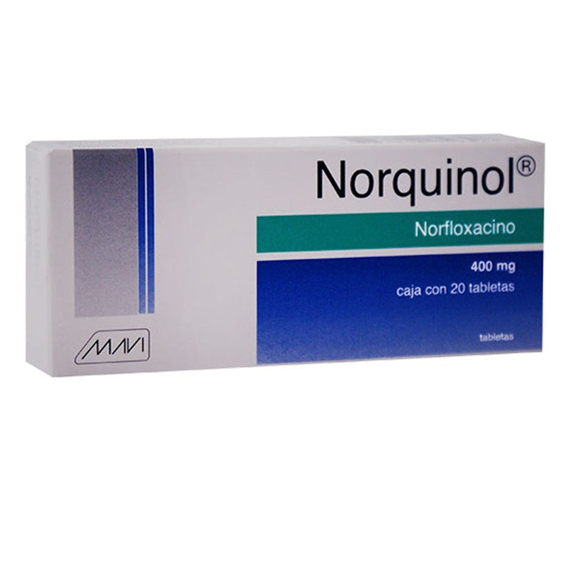 Norfloxacino 400 Mg Con 20 Tabletas Norquinol 785118753900