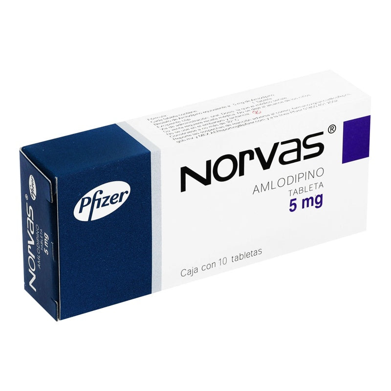 Norvas 5 Mg Con 10 Tabletas