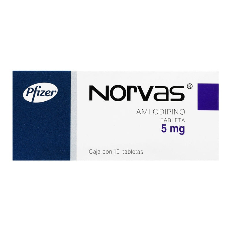 Norvas 5 Mg Con 10 Tabletas