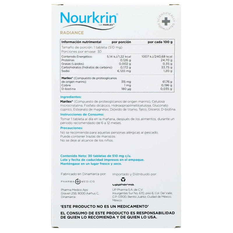 Nourkrin Radiance 30 Tabletas Suplemento Alimenticio