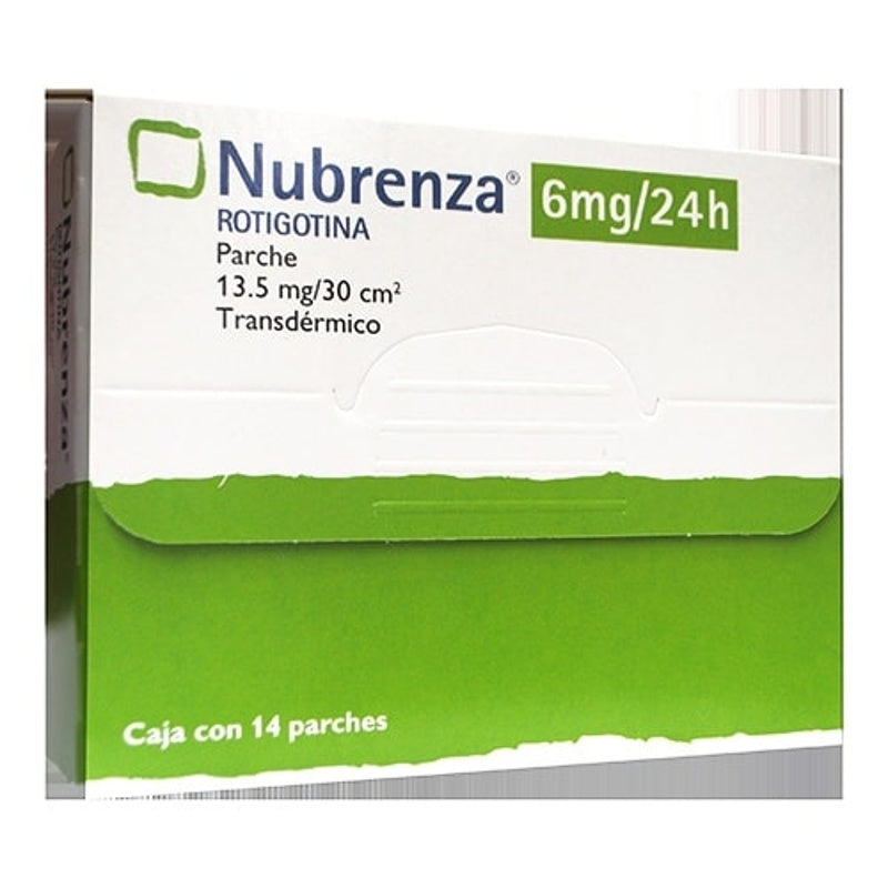Nubrenza 6 Mg / 24Hr 14 Parche Tópica 7501088507052