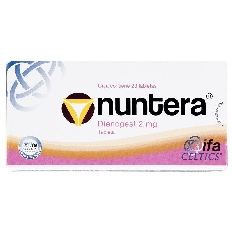 Nuntera 2 Mg Con 28 Tabletas 7501249600516 7