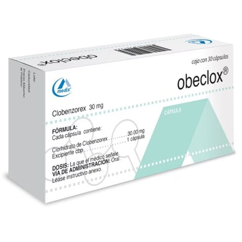 Obeclox 30 Mg Con 30 Capsulas