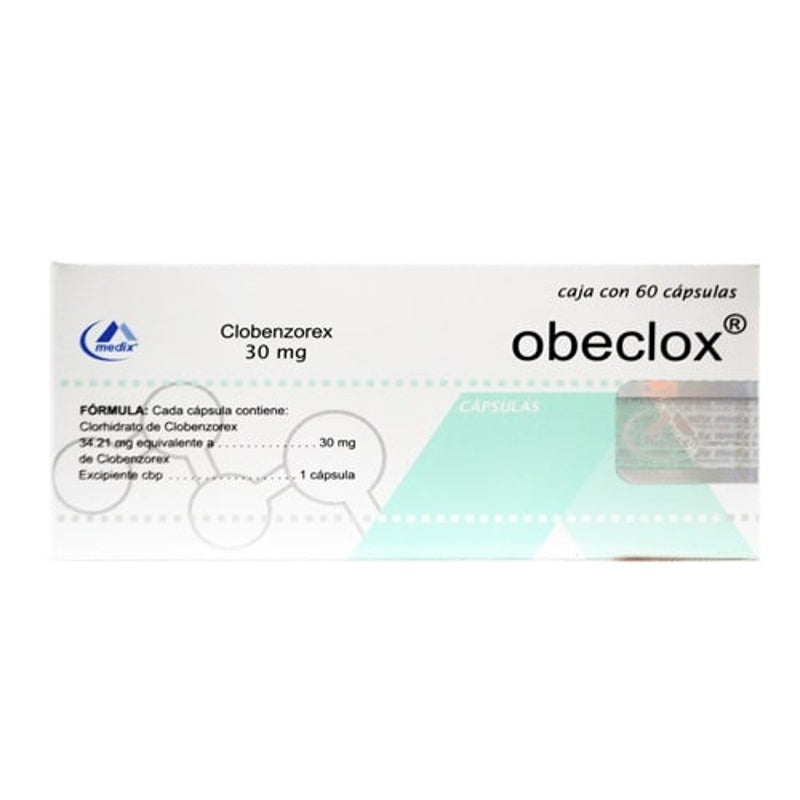 Obeclox 30 Mg Con 60 Capsulas Liberación Prolongada