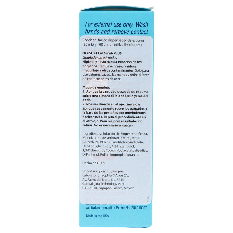 Ocusoft Lid Scrubb Plus 50 Ml Solución