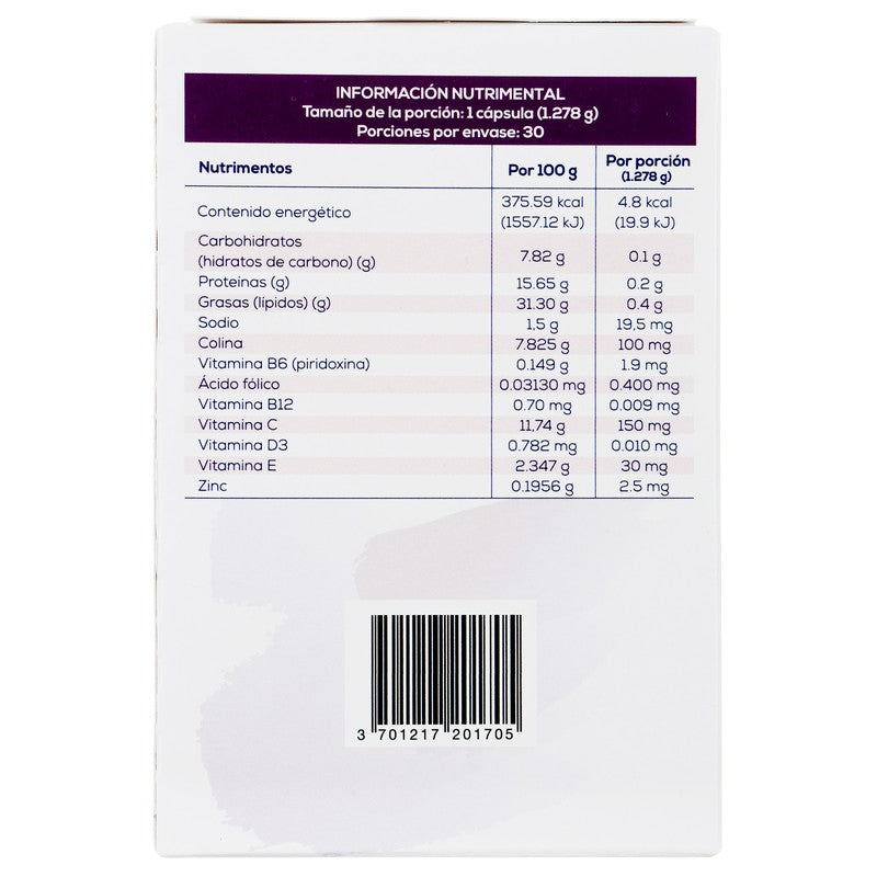 Ogestan Pre 1.278 Gr 30 Capsulas Suplemento Alimenticio 3701217201705 7