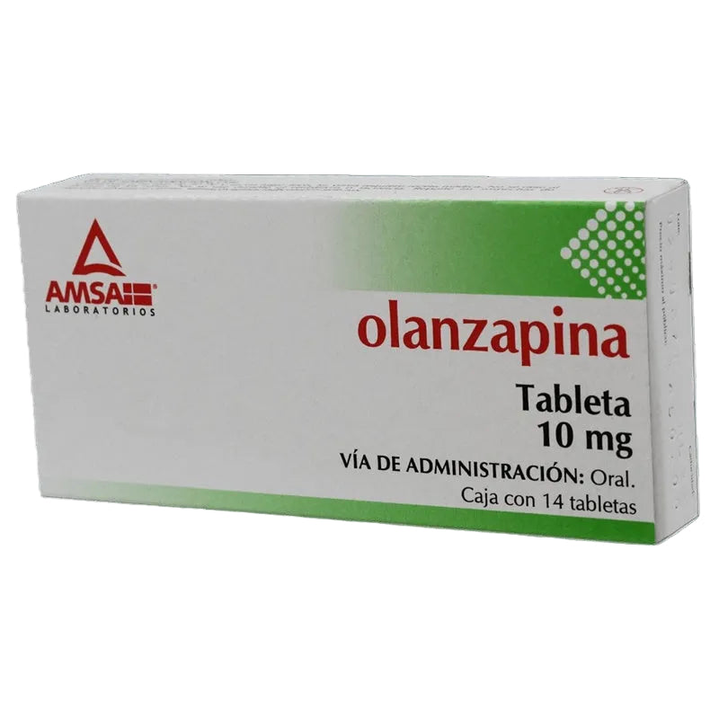 Olanzapina 10 Mg Con 14 Tabletas Amsa 7501349024243