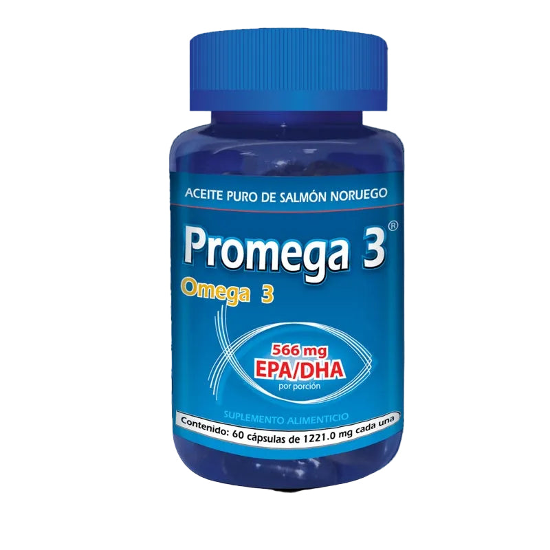 Omega 3 1221 Mg Con 60 Capsulas Suplemento Alimenticio Promega 3 7503008344501