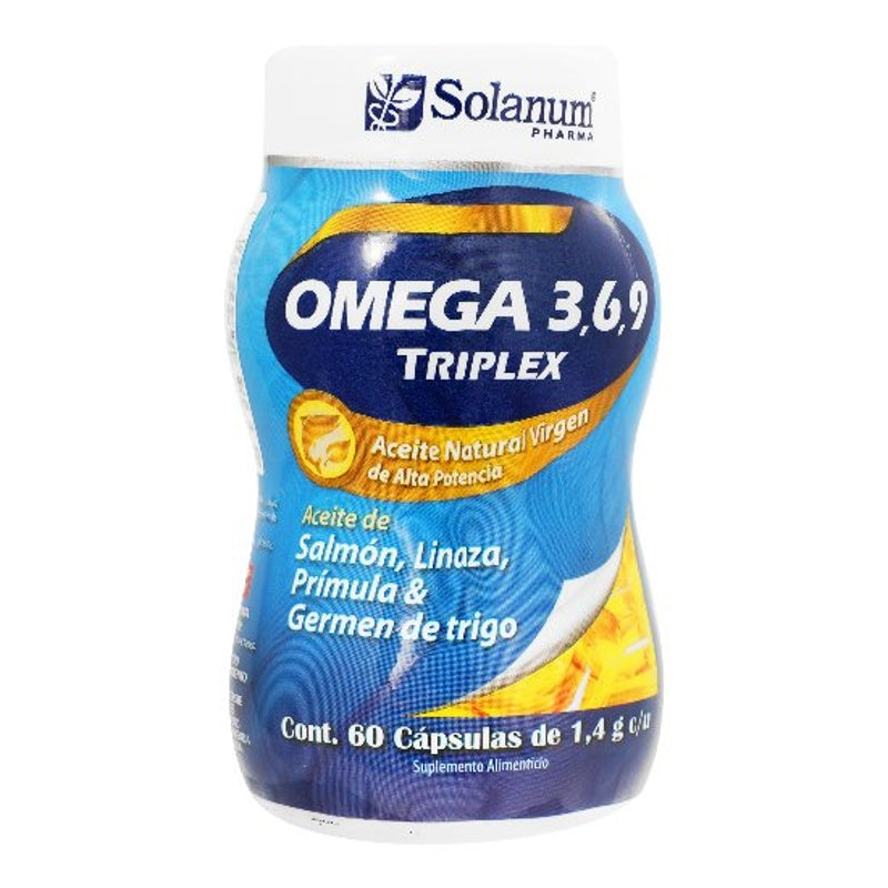 Omega 3 6 9 Triplex Solución Anum 1.4 Gr 60 Capsulas Suplemento Alimenticio 7503006545597