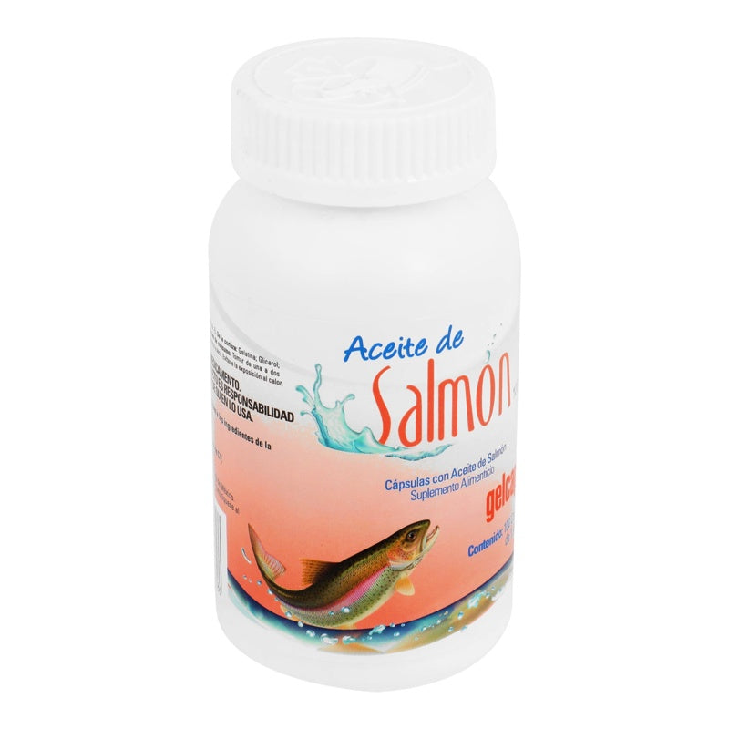 Omega 3 Salmon 100 Mg Con 100 Capsulas Suplemento Alimenticio