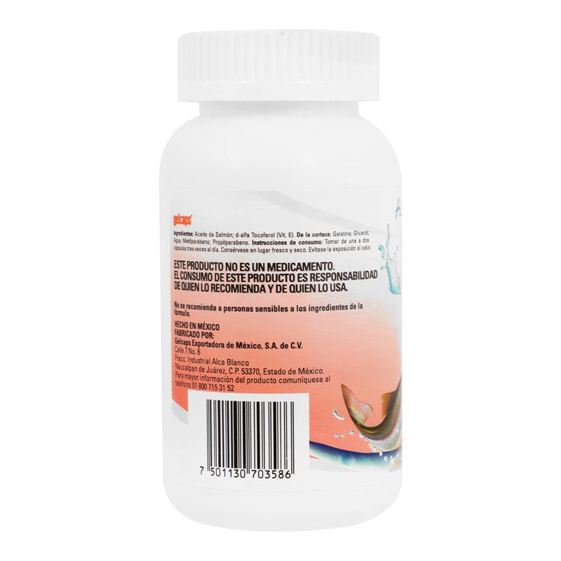 Omega 3 Salmon 100 Mg Con 100 Capsulas Suplemento Alimenticio